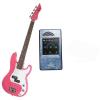 It's All About the Bass Pack-Pink Kay Electric Bass Guitar Medium Scale w/Snark Touch Screen Metronome (Light Blue) #1 small image