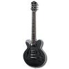Hofner HOF-HCT-VTH-D-TBK Verythin Deluxe CT Electric Guitar, Transparent Black #1 small image