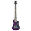 Hofner Shorty Guitar - Purple Limited Edition Travel Electric Guitar w/ Full Sized Neck &amp; Gigbag