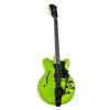Hofner Contemporary Special Edition Verythin Guitar - Metallic Green with Black Stripes w/Bigsby Tremolo #1 small image