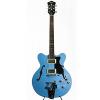 Hofner Verythin Limited Edition Contemporary Series Powder Blue 6-String Electric Guitar w/ Bigsby #1 small image