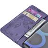 Galaxy S8+ Plus Cases Cover, Bonice 3 in 1 Accessory PU Leather Flip Practical Book Style Magnetic Snap Wallet Case with [Card Slots] [Hand Strip] Premium Multi-Function Design Cover, Purple #4 small image
