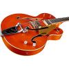 Gretsch Professional Collection G6120SSLVO Brian Setzer Nashville Electric Guitar with Case, 22 Frets, U Neck, Ebony Fretboard, Passive Pickup, Vintage Orange Lacquer #4 small image
