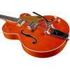 Gretsch Professional Collection G6120SSLVO Brian Setzer Nashville Electric Guitar with Case, 22 Frets, U Neck, Ebony Fretboard, Passive Pickup, Vintage Orange Lacquer #5 small image