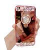 iPhone 6S Plus, iPhone 6 Plus Case, Bonice Luxury Crystal Rhinestone Soft Rubber Bumper Bling Diamond Glitter Mirror Makeup Case with Ring Stand Holder for iPhone 6s Plus / 6 Plus - Rose Gold #1 small image