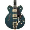 Gretsch G6609TFM Players Edition Broadkaster Center Block - Cadillac Green, Bigsby Tailpiece #1 small image