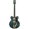 Gretsch G6609TFM Players Edition Broadkaster Center Block - Cadillac Green, Bigsby Tailpiece #3 small image