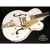 Gretsch G6136T-WHT Players Edition White Falcon Hollow Body Electric Guitar with String-Thru Bigsby (SN:JT16031198) #1 small image