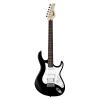 Cort G110BK Double Cutaway Electric Guitar Vintage Tremelo Powersound S-S-H pickups, Black #1 small image