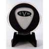 EVH Eddie Van Halen White Guitar Pick With MADE IN USA Display Case &amp; Easel