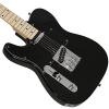 Sawtooth Classic ET 50 Ash Body Left Handed Electric Guitar Black w/Black pickguard, Case, Cable, Picks, Strap and Tuner