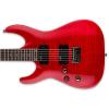 ESP LH101FMSTRLH Solid-Body Electric Left Handed Guitar, See Thru Red #1 small image
