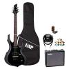 ESP F JB-F10KIT-BLK-KIT-5 Electric Guitar with Tuner, Picks, ESP Gig Bag, Cable and Guitar Amp - Black #1 small image
