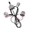 Kmise Electric Guitar Wiring Harness Prewired Kit 3 Way Toggle Switch 1 Volume 1 Tone 500K Pots 1 Set #2 small image