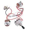 Kmise Electric Guitar Wiring Harness Kit 3 Way Toggle Switch 1v1t 500k Pots For Les Paul LP Parts 1 Set