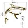 Guitar Capo Shark Zinc Alloy Spring Capo for Acoustic and Electric Guitar with Good Hand Feeling (Gold) #3 small image