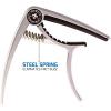 Nordic Essentials Guitar Capo Deluxe with Carrying Pouch - Classy Matte Silver #5 small image