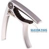 Nordic Essentials Guitar Capo Deluxe with Carrying Pouch - Classy Matte Silver #6 small image