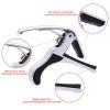ROCKET PJ-4A Guitar Capo Design For Guitar Bass Banjo Mandolin - Made of Ultralight Zinc Alloy For 6 or 12 String Instruments (silver) #2 small image