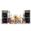 Led Zeppelin Miniature Guitar, Drums, Mics, Amps 12-pieces Set Display Kit #1 small image