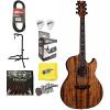 Dean EX KOA - Exhibition Series Koa A/E Cutaway Guitar w/Effin Strings &amp; More #1 small image