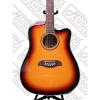 Oscar Schmidt 12 String A/E Guitar &amp; Kaces HD Padded Gig Bag, Sunburst,OD312CETS #3 small image
