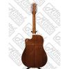 Oscar Schmidt 12 String A/E Guitar &amp; Kaces HD Padded Gig Bag, Sunburst,OD312CETS #7 small image