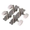 Yibuy Chrome 2R2L 4 Strings Tuners Tuning Pegs Keys Machine Heads for Classical Acoustic Guitar Pack of 2 #2 small image
