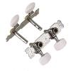 Yibuy Chrome 2R2L 4 Strings Tuners Tuning Pegs Keys Machine Heads for Classical Acoustic Guitar Pack of 2 #3 small image