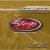 Stagg AC-12ST-BR 12 String Acoustic Guitar Strings, Extra Light