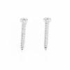 Chrome Electric Guitar String Retainer Floyd Rose Style Replacement Parts Silver With 2 x Screws