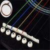 JXULE Rainbow Colorful Color Steel Strings for Acoustic Guitar( 12pcs of 2 sets)