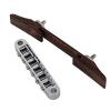 Yibuy Chrome 15mm Height 6 String Rosewood Archtop Jazz Guitar Tunomatic Bridge Guitar Parts #2 small image