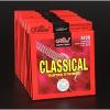 12 Sets A108-N Clear Nylon Silver-Plated Copper Alloy Wound Classical Guitar Strings #1 small image
