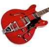 Guild Starfire V w/ GVT CHR Semi-Hollow Body Electric Guitar, Cherry Red, with Guild Hard Case, ChromaCast Electric Strings, Cable, Strap, Picks, Stand and Polish Cloth #6 small image