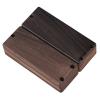 Yibuy Rosewood Sealed Pickup Cover Sets N/B for 4 String Guitar Bass Set of 2 #1 small image