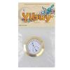 Yibuy Golden Round Alloy Violin Thermometer and Hygrometer for Guitar Violin Case #3 small image