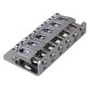 Yibuy 65x40mm Space 10.5mm Chrome Hard Tail Fixed Bridge for 6 String Guitar Set of 10