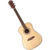 Oscar Schmidt OGHSLH Lefty Natural 1/2 size Acoustic Guitar w/Effin Strings and More #2 small image