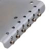 Yibuy 97x80mm Chrome Metal 6 String Bridge for Electric Guitar Set of 5 #4 small image
