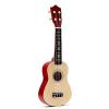 Colors 21&quot; Soprano Ukulele Basswood Acoustic Nylon 4 Strings Ukulele Guitar Musical Instrument For Beginners Or Basic Players 12-Rose Red #2 small image