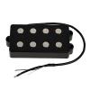 Kmise Black 4 String Bass Humbucker Double Coil Pickup for Bass Guitar Coil Tap #1 small image