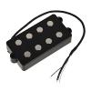 Kmise Black 4 String Bass Humbucker Double Coil Pickup for Bass Guitar Coil Tap #3 small image