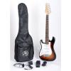 SX RST 1/2 3TS Left Handed 1/2 Size Short Scale Sunburst Guitar Package with Amp, Carry Bag and Instructional Video #1 small image
