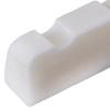 Yibuy 45mm x 6mm x 9/8mm Cattle Bone Slotted Nut for 5 Strings Bass Guitar Set of 2
