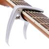 ROCKET Guitar Capo Design For Guitar Bass Banjo Mandolin - Made of Ultralight Zinc Alloy For 6 or 12 String Instruments (silver)