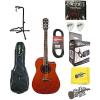 Fender T-Bucket 300-CE A/E Guitar Amber Quilt Cutaway V2 w/Gig Bag Plus More #1 small image