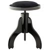 Stagg PS35 Piano Stool with Black Velvet Top with Adjustable Height - Black #1 small image