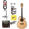 Ibanez Exotic Wood AEW23ZW-NT Acoustic-Electric Guitar w/Effin Strings &amp; More