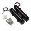 Yibuy Black Color Ceramic Magnet Open Noiseless Single Coil 5-String Bass Pickup Set of 2 #1 small image